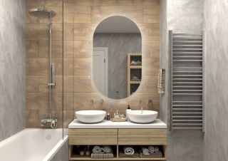 Зеркало с холодной подсветкой Art&Max Torino 60x100см AM-Tor-600-1000-DS-F